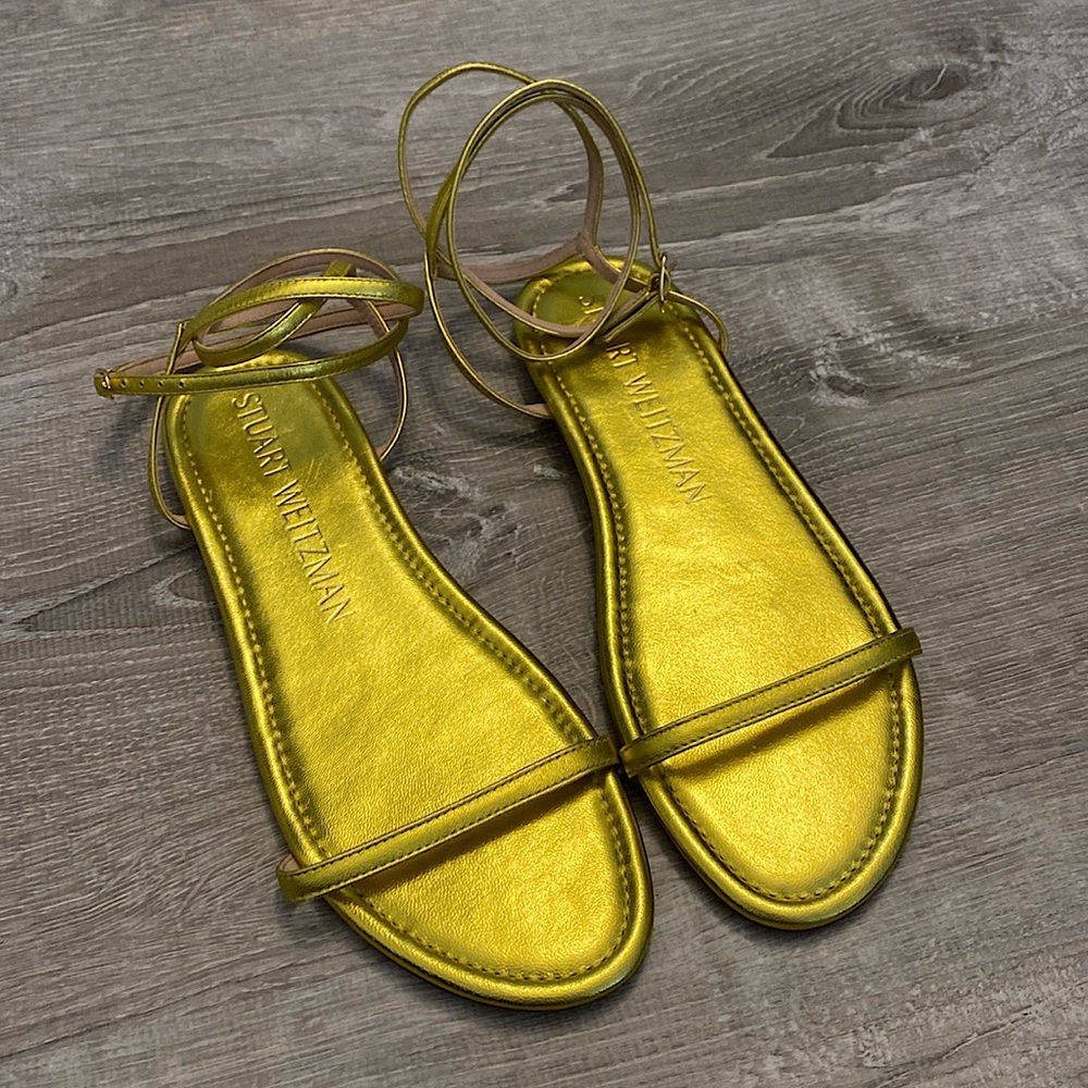 Stuart Weirzman Strappy Sandals size 7.5 Unworn